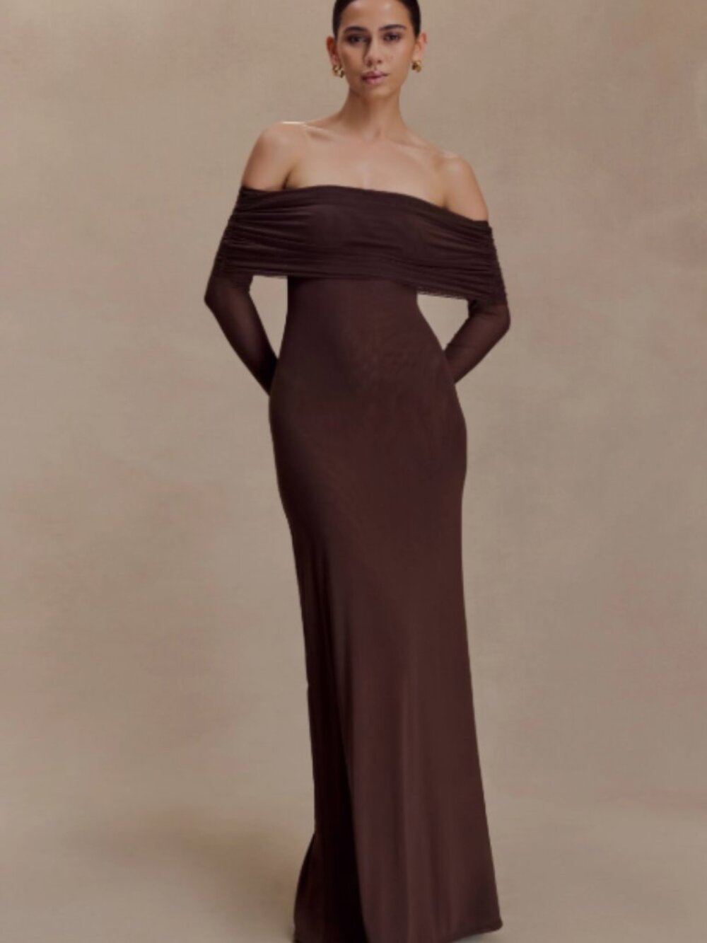 Meshki Josie off-shoulder gown